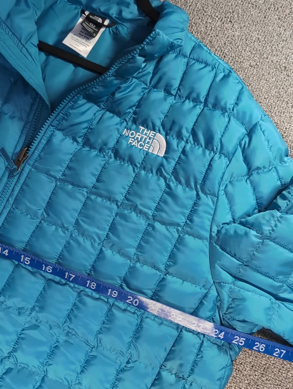The North Face TNF Thermal Insulation Jacket Digital Steel Blue Sz XL Thermoball